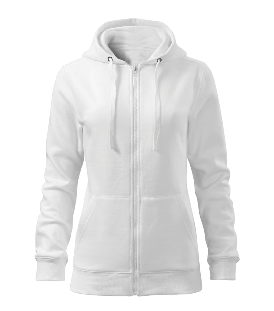 Zip Weiss Damen Brust