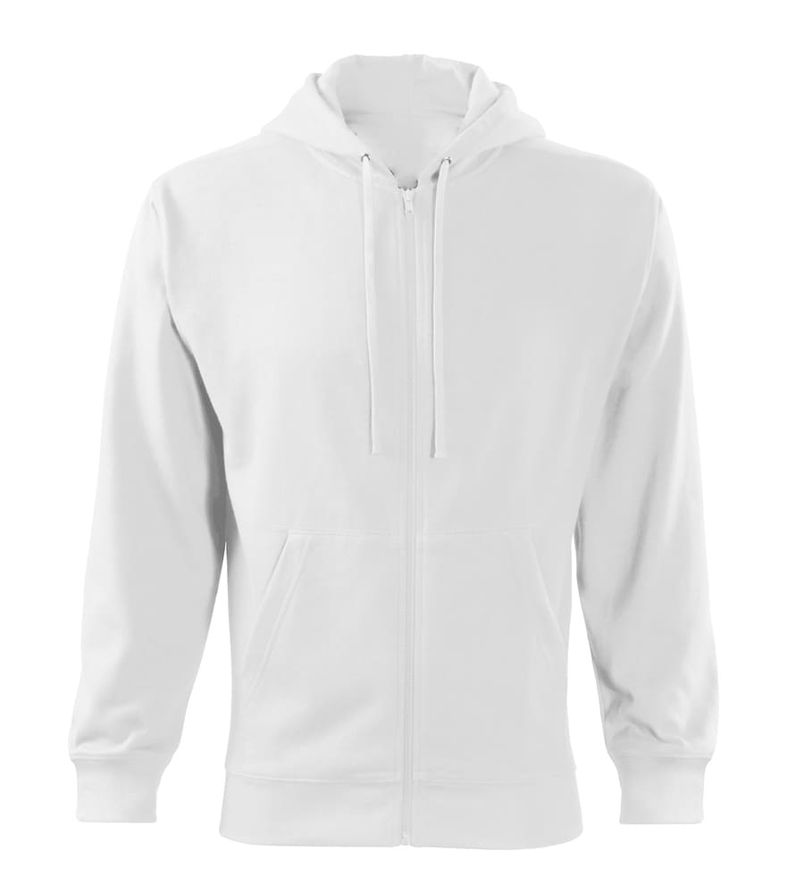 Zip Weiss Herren Brust